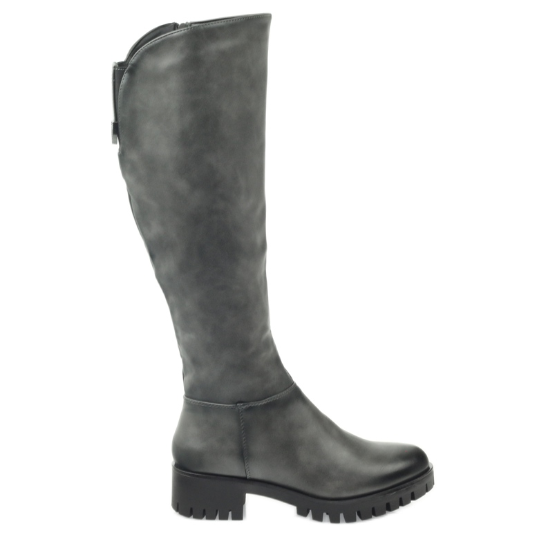 M.Daszyński Boots with a thick bottom Daszyński MR1813 grey