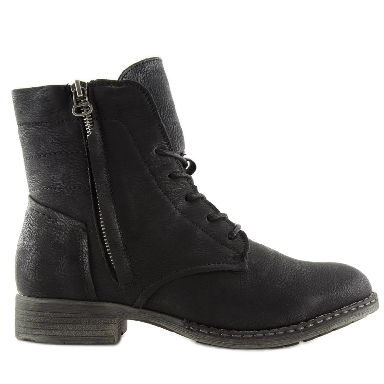 Black lace-up boots 6177 Black Black lace-up boots 6177 Black