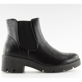 Women's boots shoes Jodhpur black 9996-3 black