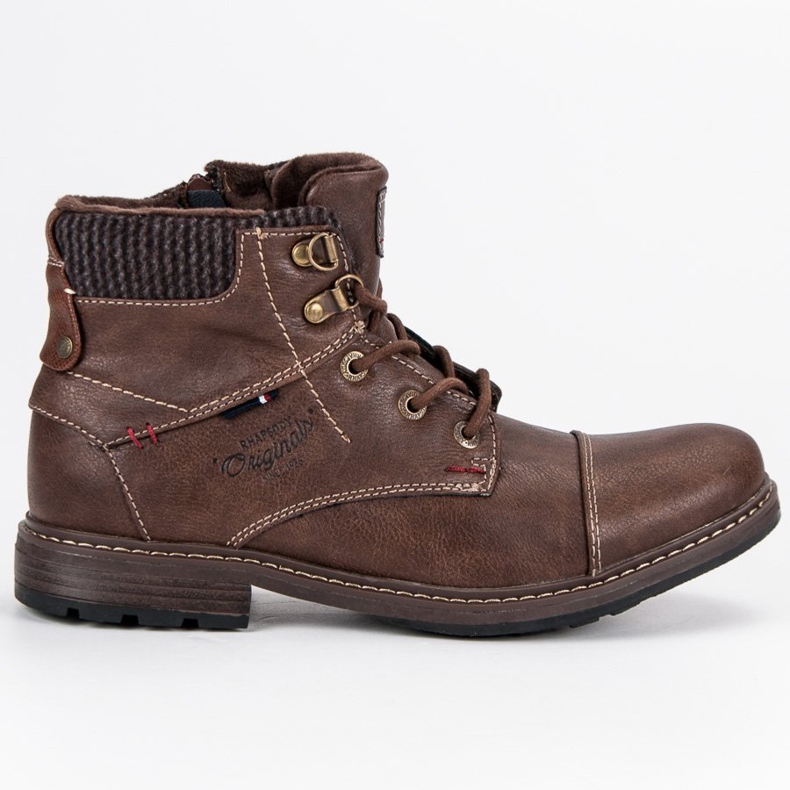 American Club Comfortable american male boots brown