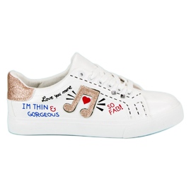 Stylish white sneakers Stylish white sneakers