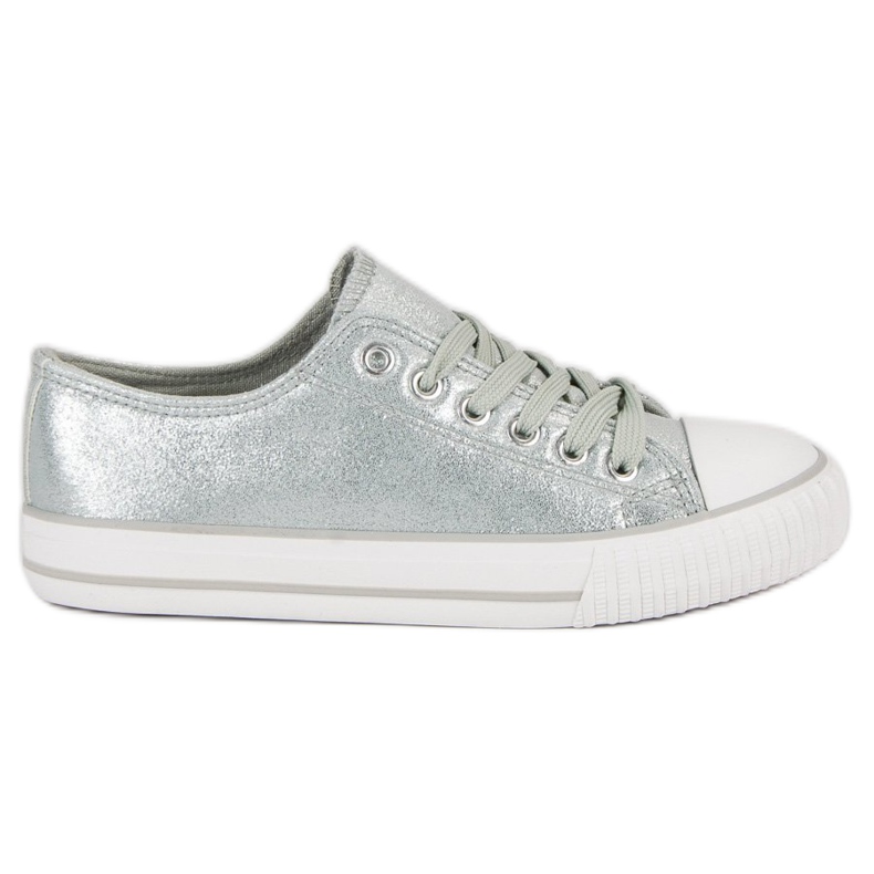 Silver sneakers grey