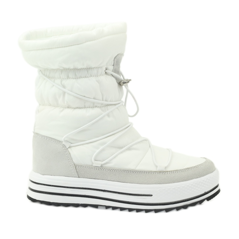 Sport Snow Boots On Fur DK white