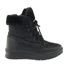 Sport Snow Boots On Fur DK black Sport Snow Boots On Fur DK black