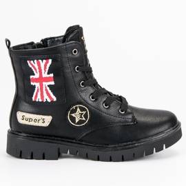 American Club Stylish Girls' American Booties black American Club Stylish Girls' American Booties black