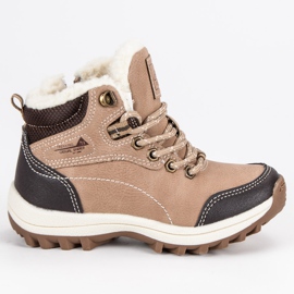 Arrigo Bello Boys' shoes with sheepskin brown