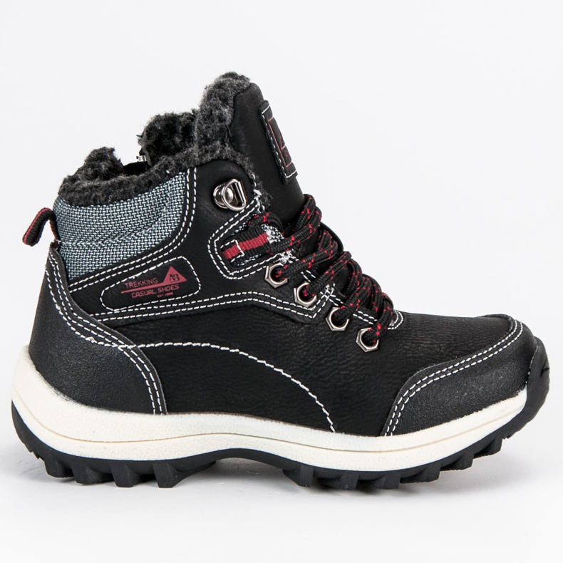 Arrigo Bello Boys' shoes with sheepskin black