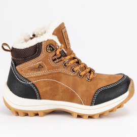 Arrigo Bello Boys' shoes with sheepskin brown
