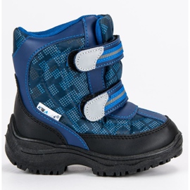 Warmed velcro snow boots blue Warmed velcro snow boots blue