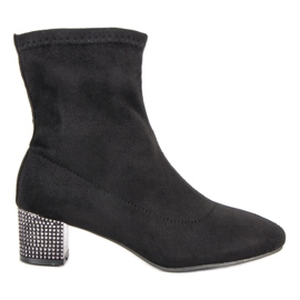 Kylie Black Slip-On Boots