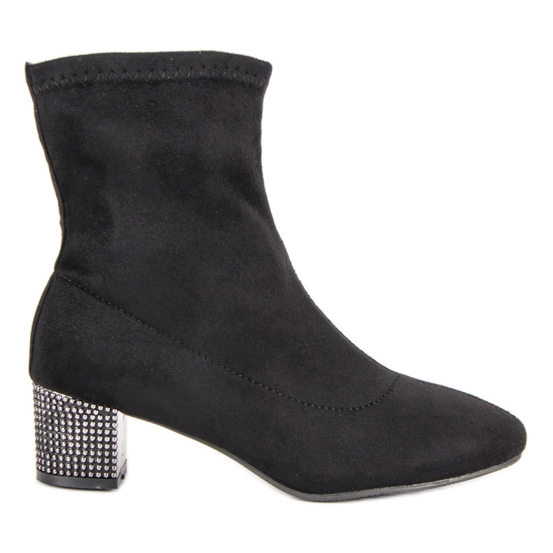 Kylie Black Slip-On Boots