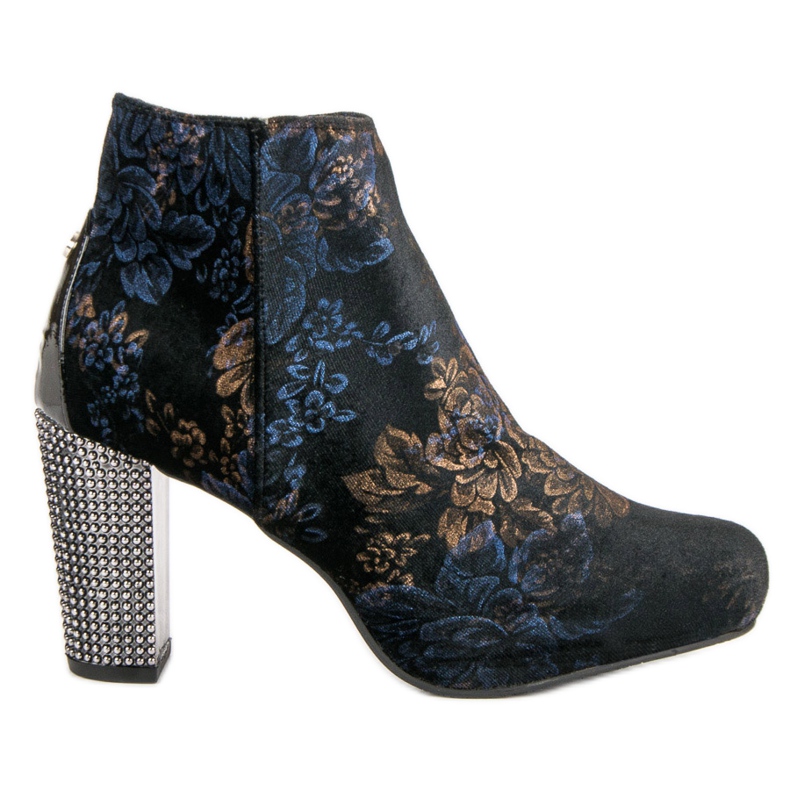 Elegant boots on the post multicolored