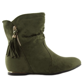 Green Women's saszki boots VQ-362 Green