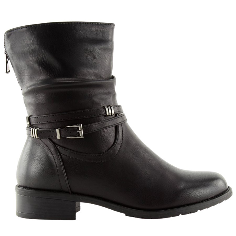 Black women's black boots 8232-3 Black