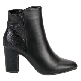 Kylie Black Booties On A Post Kylie Black Booties On A Post