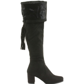 Black suede boots Filippo 514