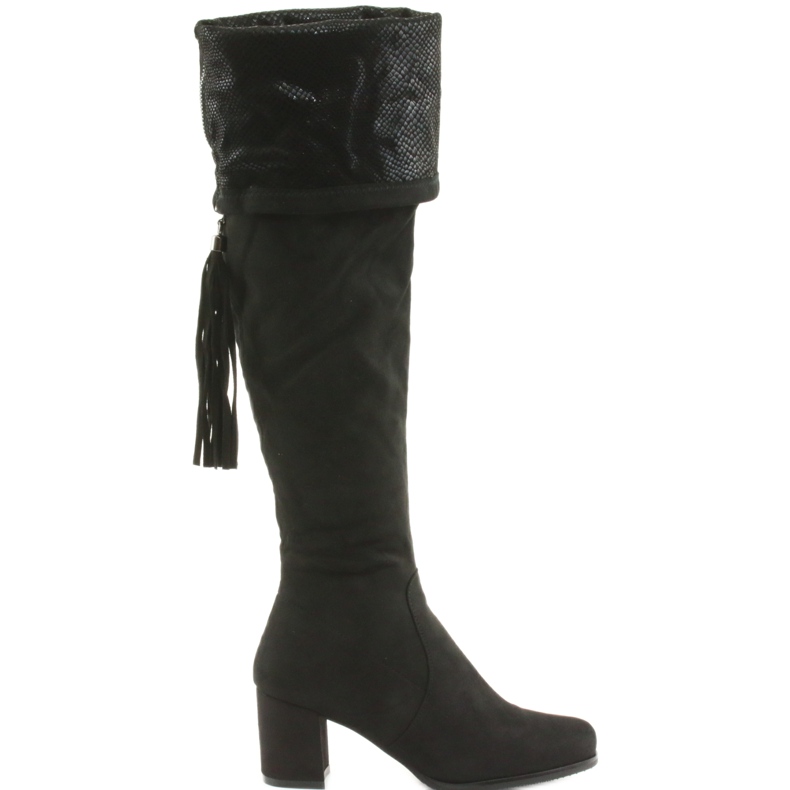 Black suede boots Filippo 514
