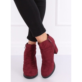 FA177 Wine burgundy high heels red
