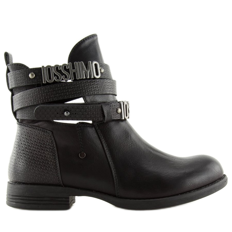 Black cut out boots 302-PA Black