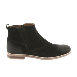 Riko Suede Chelsea boots with zipper, uninsulated, black