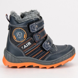 American Club Warm American Velvet Boots navy blue American Club Warm American Velvet Boots navy blue