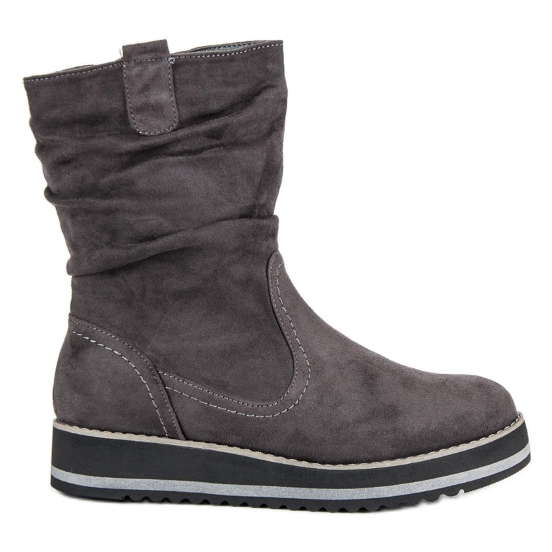 Kayla Gray platform boots grey