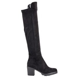 Filippo Suede Boots On A Pillar black Filippo Suede Boots On A Pillar black