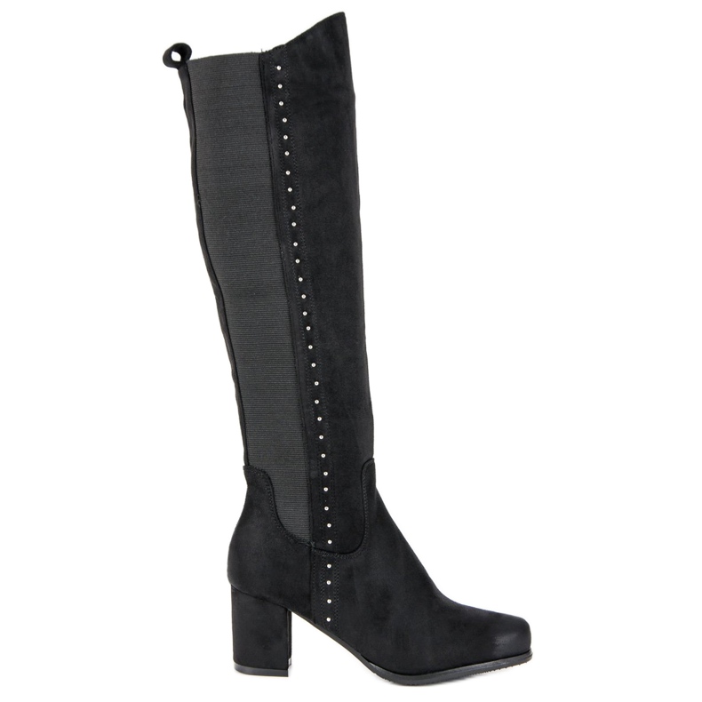 Comfortable VINCEZA high heel boots black