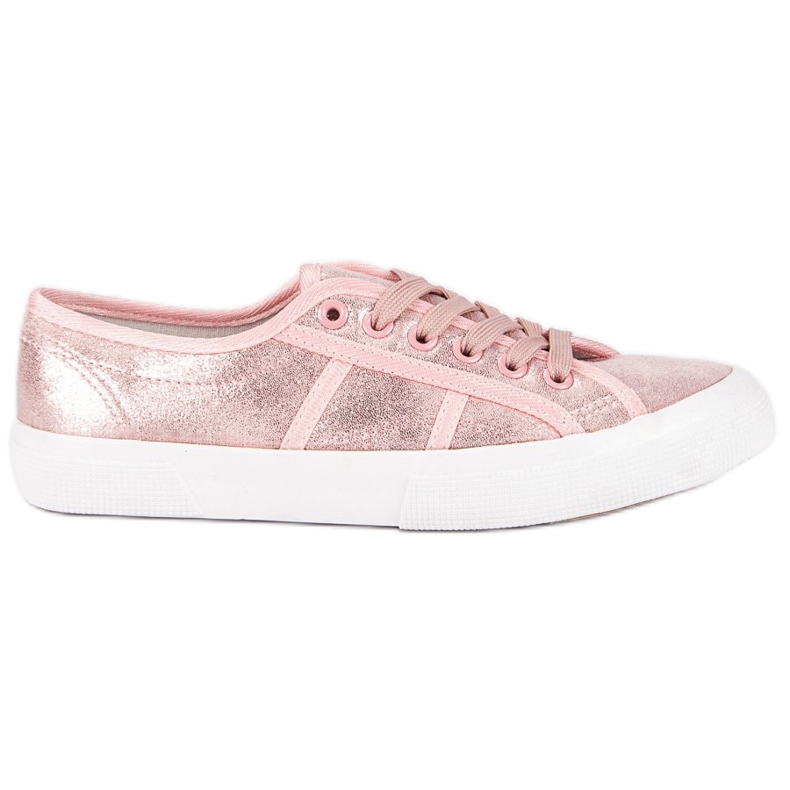 J. Star Pink Lace-up Sneakers