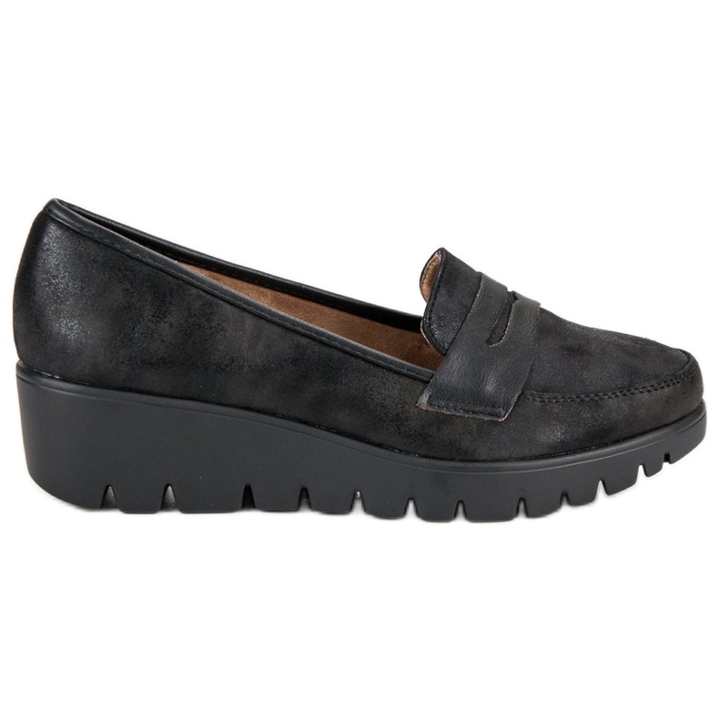 Kylie Wedge loafers black