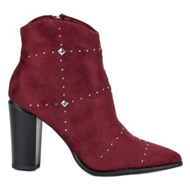 Kylie Burgundy suede boots multicolored red Kylie Burgundy suede boots multicolored red