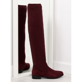 Burgundy boots BM102 red multicolored Burgundy boots BM102 red multicolored