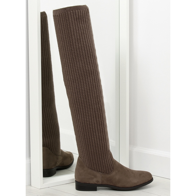 Brown musketeer boots BM102 khaki