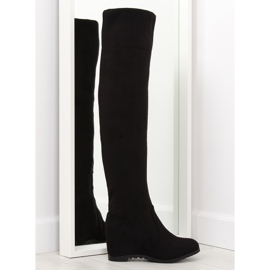 Black wedge boots 0-68 black