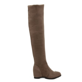 Over-the-knee boots brown 0-68 Khaki