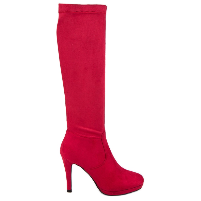 Small Swan Sexy women's boots red