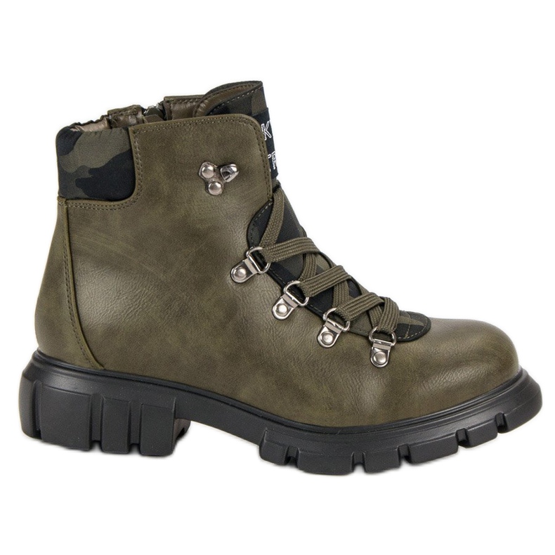Kylie Lace-up boots green