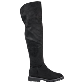 Kylie Flat Heel Boots black