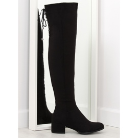 Black high-heeled boots BH129-HB