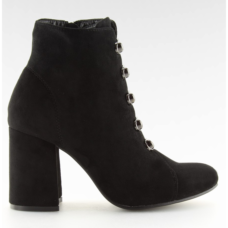 Black OM-15 Black high-heeled boots