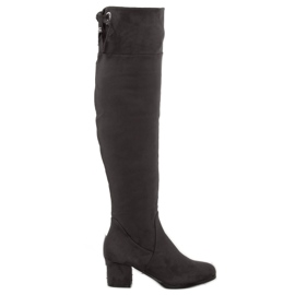 Gray Over-knee boots B-318 Gray grey Gray Over-knee boots B-318 Gray grey