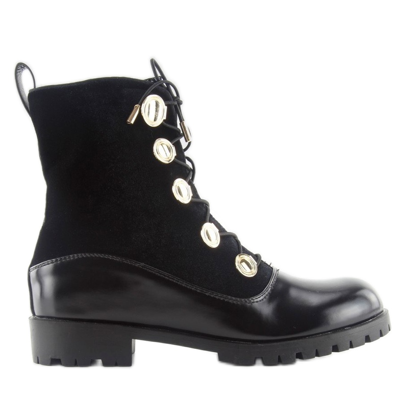 Velor workers with buttons black R113p Black