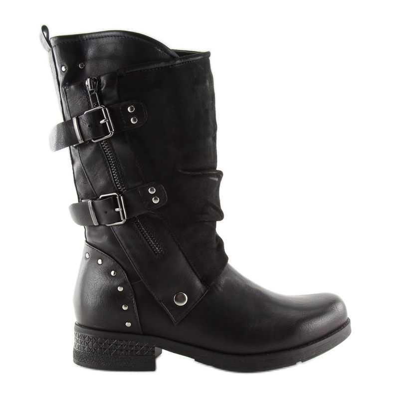 Black military boots GD-ZN78 Black
