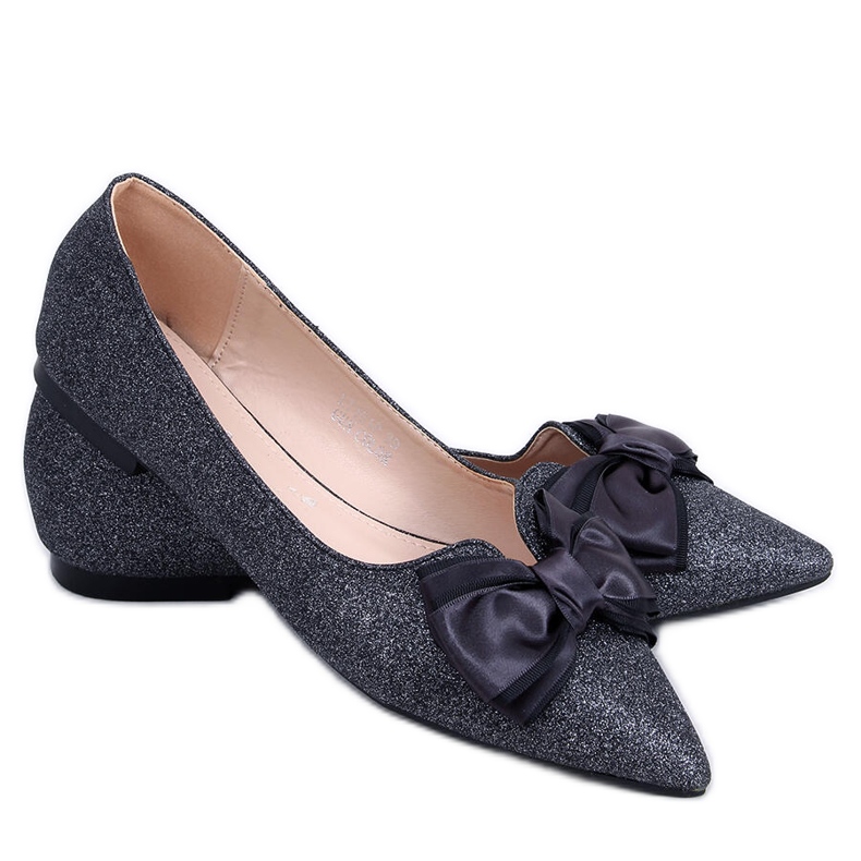 Graphite ballerinas glossy LT101 Pewter multicolored