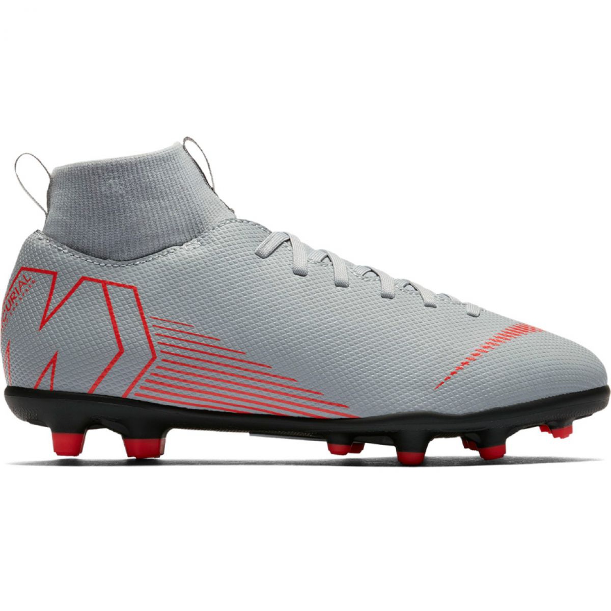 Nike Mercurial Superfly 6 Club Mg Jr AH7339 060 white football shoes