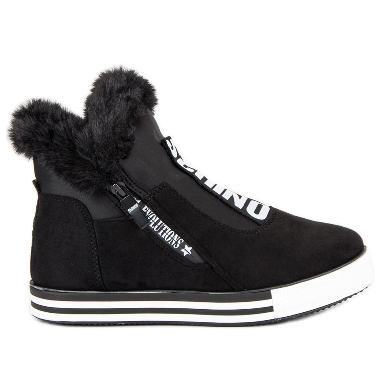 Sports wedge heels black