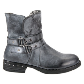 Forever Folie Blue Workers Booties