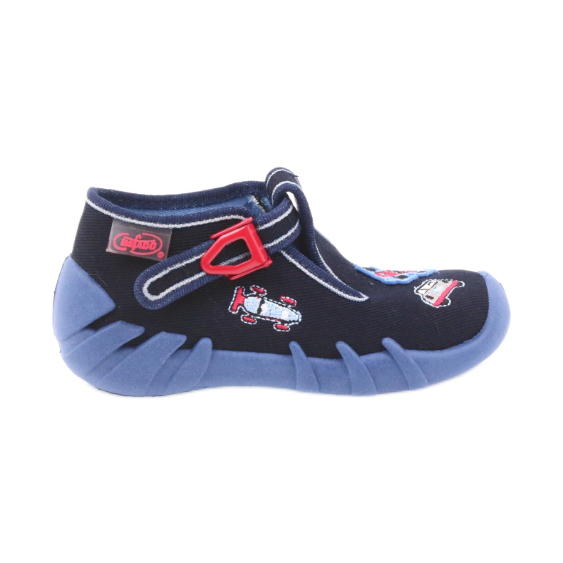 Befado children's shoes 110P305 slippers blue red navy blue