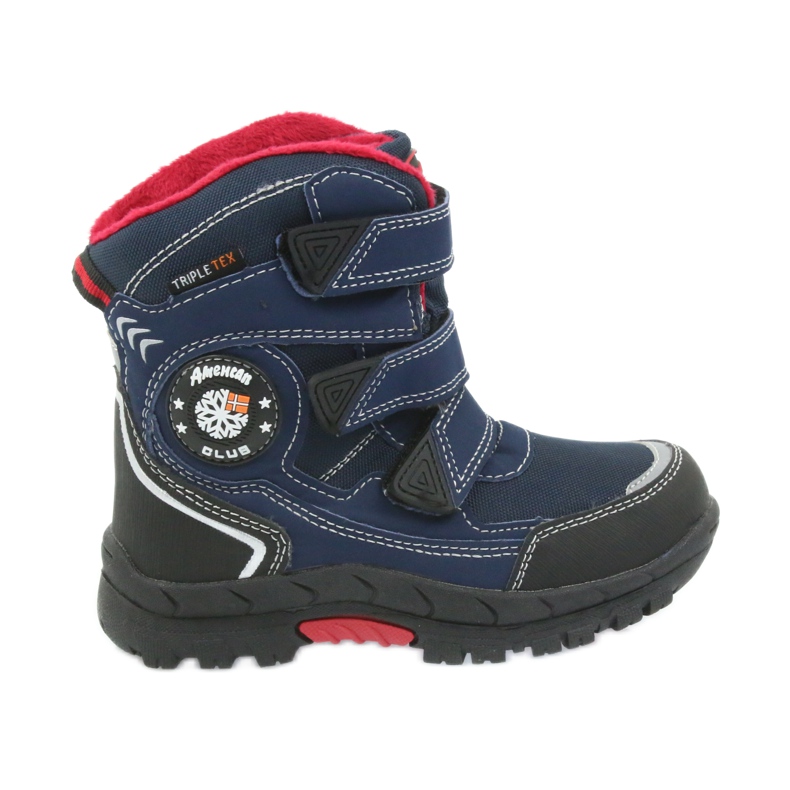 American Club American boots winter boots with a 0926 membrane black red navy blue