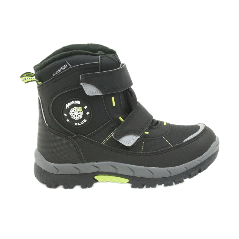 American Club American boots winter boots with a membrane of 1122 black green